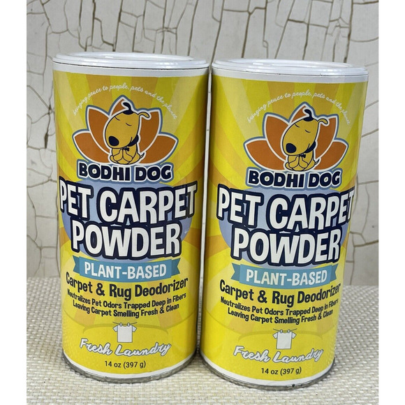 Set Of 2 Bodhi Dog Natural Pet Carpet PowderCarpet And Rug Deodorizer 28 oz